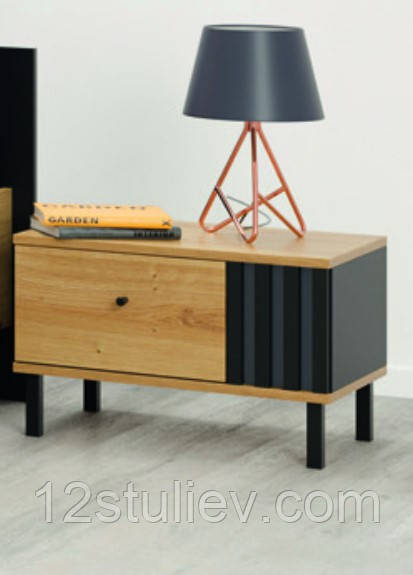 Тумба нічна Тео Антрацит/Арізан Світ Меблів, фото 1