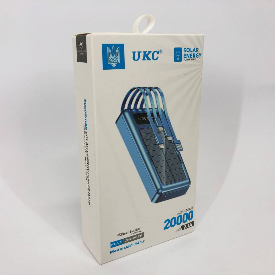 Хороший повербанк з ліхтариком 20000mAh, Потужний якісний power bank, Повербанк YV-203 для дому, фото 1