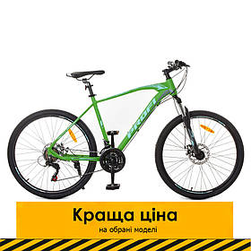 Спортивний велосипед 26 дюймів (рама 19", швидкість 21) Profi G26VELOCITY A26.1 Зелено-чорний