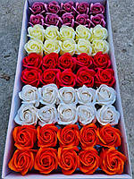 Мильні троянди (мікс № 72) для створення розкішних нев'янучий букетів і композицій з мила