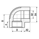 Кутник 90° перехідний PP-r ITAL 25 x 20 мм, фото 2