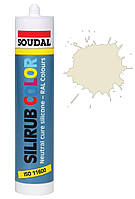 Герметик силиконовый 310мл /RAL 1013/ Silirub Color SOUDAL