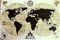 Металлическая табличка / постер "Карта Мира 1815" 30x20см (ms-00490)
