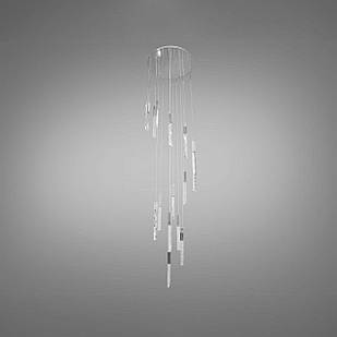 Підвісна сучасна люстра на 16 ламп світлодіодна колір каркасу золотий D-4112/16HR