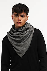 IШарф дизайнерський "Единбург", сірий, 2 сторонніх, трикотажний