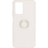 Чохол накладка для Redmi 10/бампер на редами 10/ Gelius Ring Holder Case / ivory white