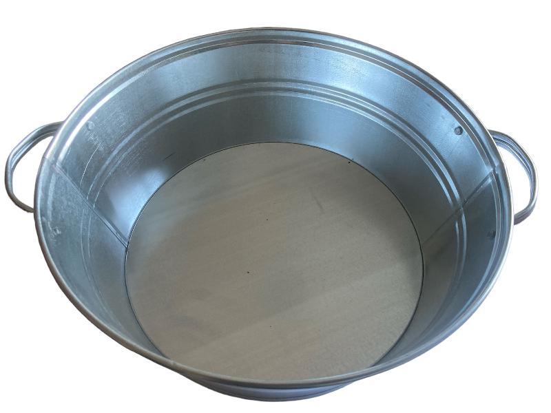 Таз оцынкованый, круглый 13 литров, фото 1