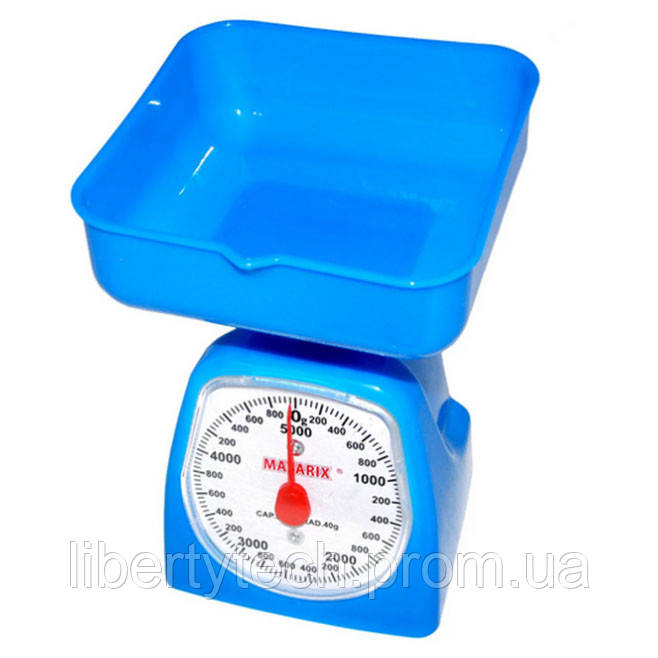 Ваги кулінарні MATARIX MX-405 5 кг сині, Компактні ваги, Електронні ваги MO-244 для продуктів
