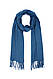 Котоновий синій шарф, великий жіночий шарф, фото 4