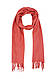 Котоновий червоно-рудий шарф, великий жіночий шарф, фото 8
