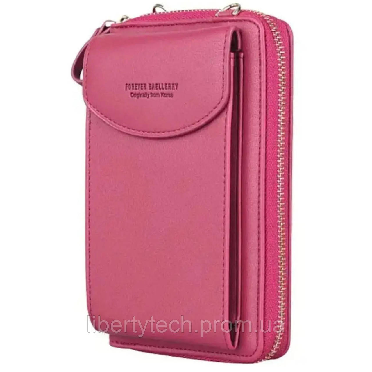 Жіночий клатч-шумка BAELLERRY Forever Young, гаманець сумка з відділенням для телефону. LB-612 Колір: рожевий