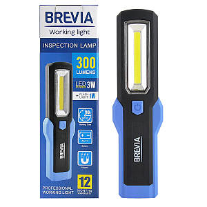 Ліхтар інспекційний Brevia LED Інспекційна ламп 3W COB+1W LED 300lm, IP20, IK05,3xAA 11440 (11440)