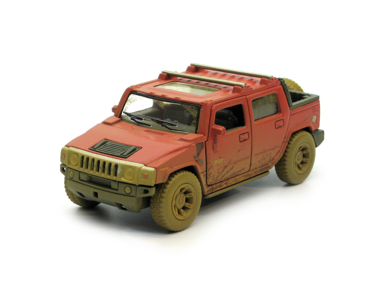 Машина металлическая KT5097Y HUMMER H2 SUV Muddy