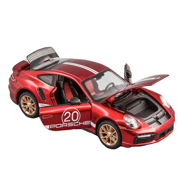 Машинка Porsche 911 Turbo S іграшка моделька металева колекційна 16 см Бордовий (60271)
