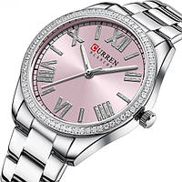 Женские наручные часы серебряные Curren Silvia Toyvoo Жіночий наручний годинник срібний Curren Silvia