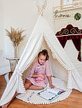 Вігвам дитячий Плюшка, розмір 100х100х135, фото 3