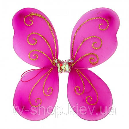 Карнавальні крила Метелик малинова, фото 1