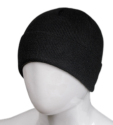 Чоловіча шапка на флісі з закотом Nord БД01 one size чорна