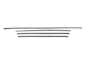 Peugeot 307 II (05-07) смуги хром 4шт молдинги для передньої решітки, Пежо 307 2