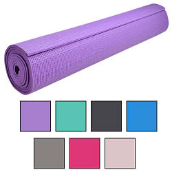 Йога-мат ПВХ 4 мм 61*173 см (без вибору кольору)