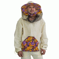 Куртка пчеловода с маской без молнии