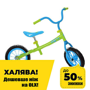 Дитячий біговіл PROFI KIDS 12 дюймів M 3255-4 Салатово-блакитний, колеса EVA