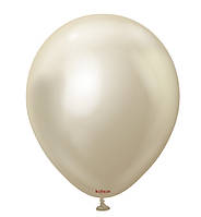 Воздушные шары Kalisan (30 см) 5 шт, Турция, цвет - белое золото (хром)