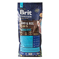 Сухий корм для собак із чутливим травленням Brit Premium Sensitive Lamb & Rice 15 кг (ягня), фото 6