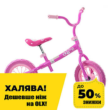 Дитячий беговел PROFI KIDS 12 дюймів M 3255-1 Рожевий,колеса EVA