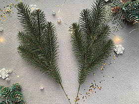 Гілка хвої лита "Ялина зелена 5-ка" (штучна хвоя)