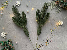 Гілка хвої лита "Ялина зелена 3-ка" (штучна хвоя)