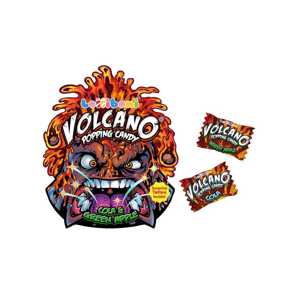 Цукерки Volcano Popping Candy Cola & Green Apple 18 g