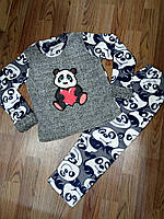 Детская пижама "Панда" для девочки, 7-15лет.