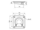 Врізне кільце кріплення вантажу Alta 95*100mm (цинк) 1000кг., фото 3