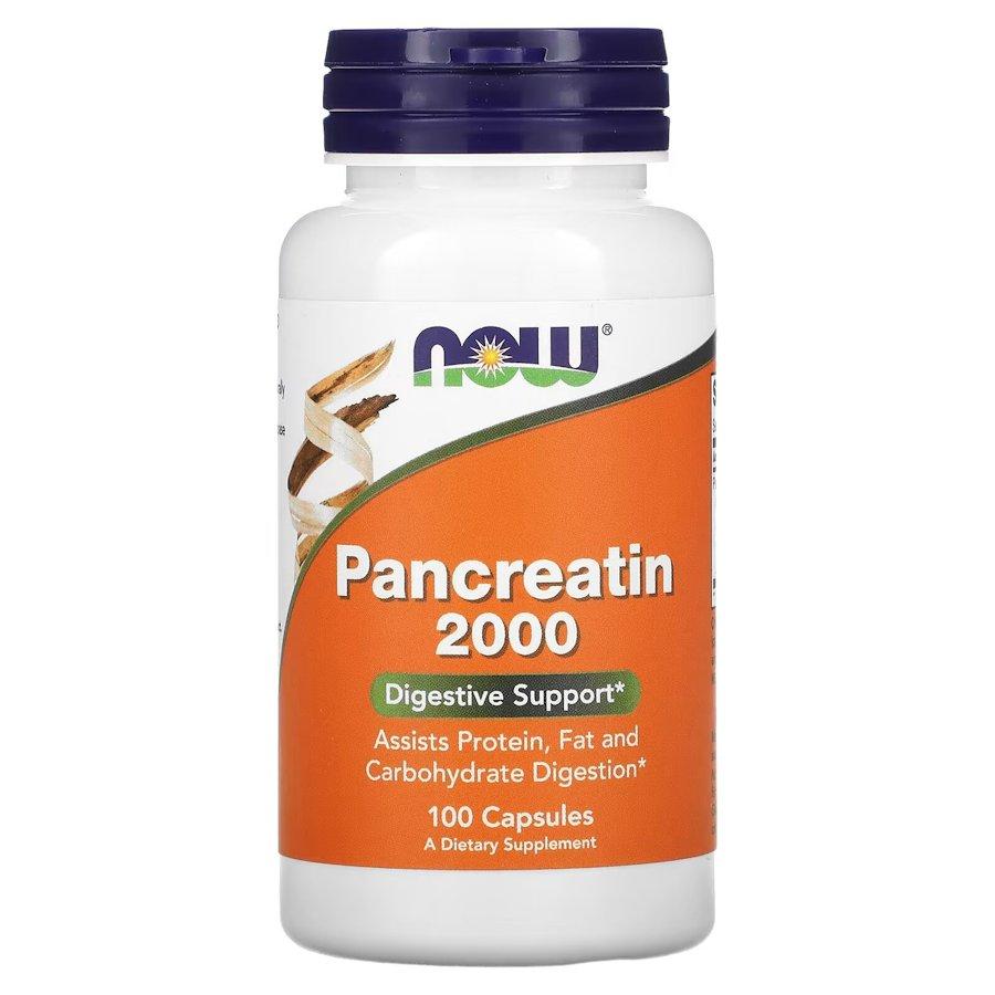 Пробиотики и пребиотики NOW Pancreatin 2000, 100 капсул - фото 1 - id-p1989205358