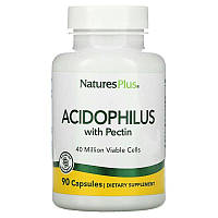 Пробиотики и пребиотики Natures Plus Acidophilus with Pectin, 90 капсул