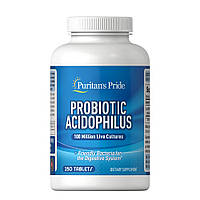 Пробиотики и пребиотики Puritan's Pride Probiotic Acidophilus, 250 таблеток