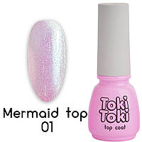 Топ для ногтей без липкого слоя Toki-Toki Mermaid Top 01, 5 мл