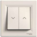 Выключатель для жалюзи, кремовый Schneider Asfora EPH1300123, фото 1