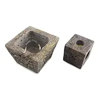 Свічник-підставка для пахощів з мильного каменю (5.6х5.6х4 см)