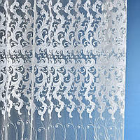 Ткань тюль сетка с вышивкой Лейла біла (7081914*001) TM IDEIA ш. 2,9