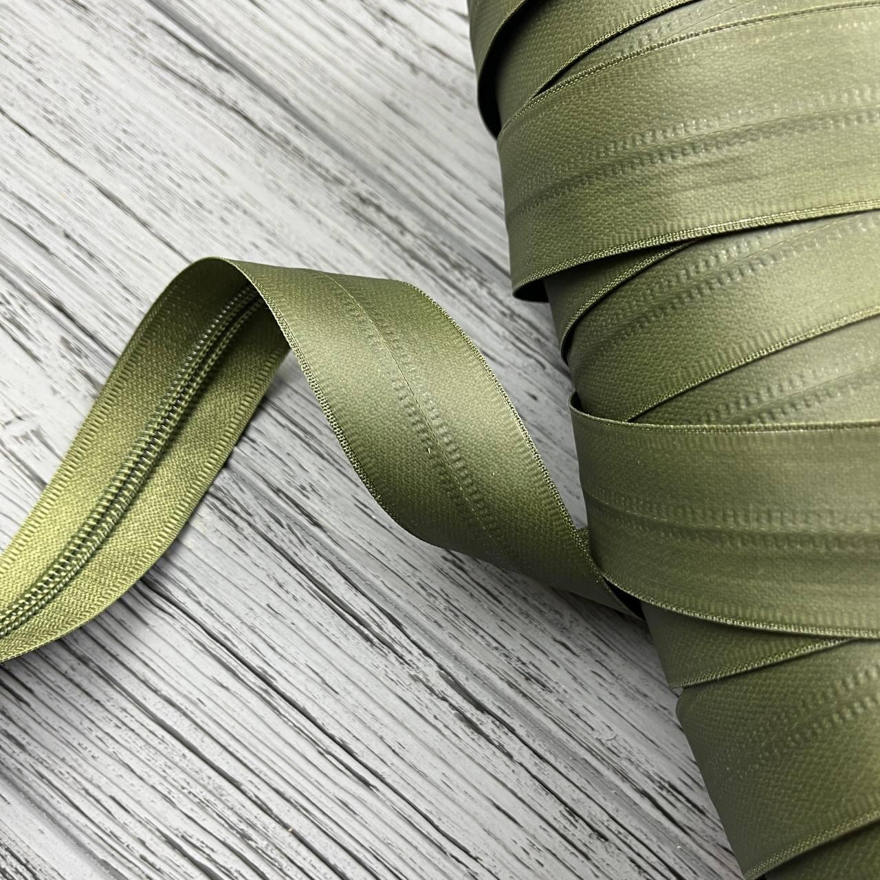 Блискавка рулонна тип 7 Хакі водовідштовхувальна