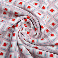 Ткань плательная ромб рожевий ш. 1,40 (04-20558*005) TM IDEIA