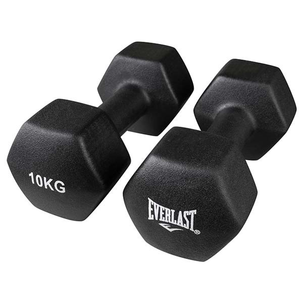 Гантелі для фітнесу вінілові 10 кг х 2 шт ELAST 80024/10, фото 1