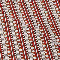 Ткань поплин стрейч браслет червоний/беж, Геометрія (04-19943*001) TM IDEIA ш. 1,45