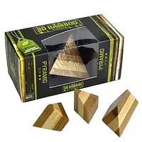 Головоломка деревянная Пирамида Pyramid Puzzle 3D Bamboo Eureka