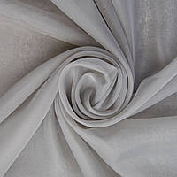 Ткань тюль однотонная Вуаль Silk V-A08 сіра (04-18744*008) TM IDEIA