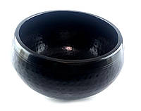 Тибетская бронзовая поющая чаша черная 15,5см (32523A)
