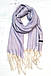 Шарф об'ємний теплий зимовий Дредда Лапша лаванда, фото 4