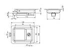 Замок для фургона врізний Alta 140мм * 108мм (цинк), фото 2